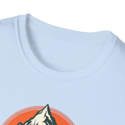 Unisex Softstyle T-Shirt - 'The Mountains Are Calling' Adventure Tee