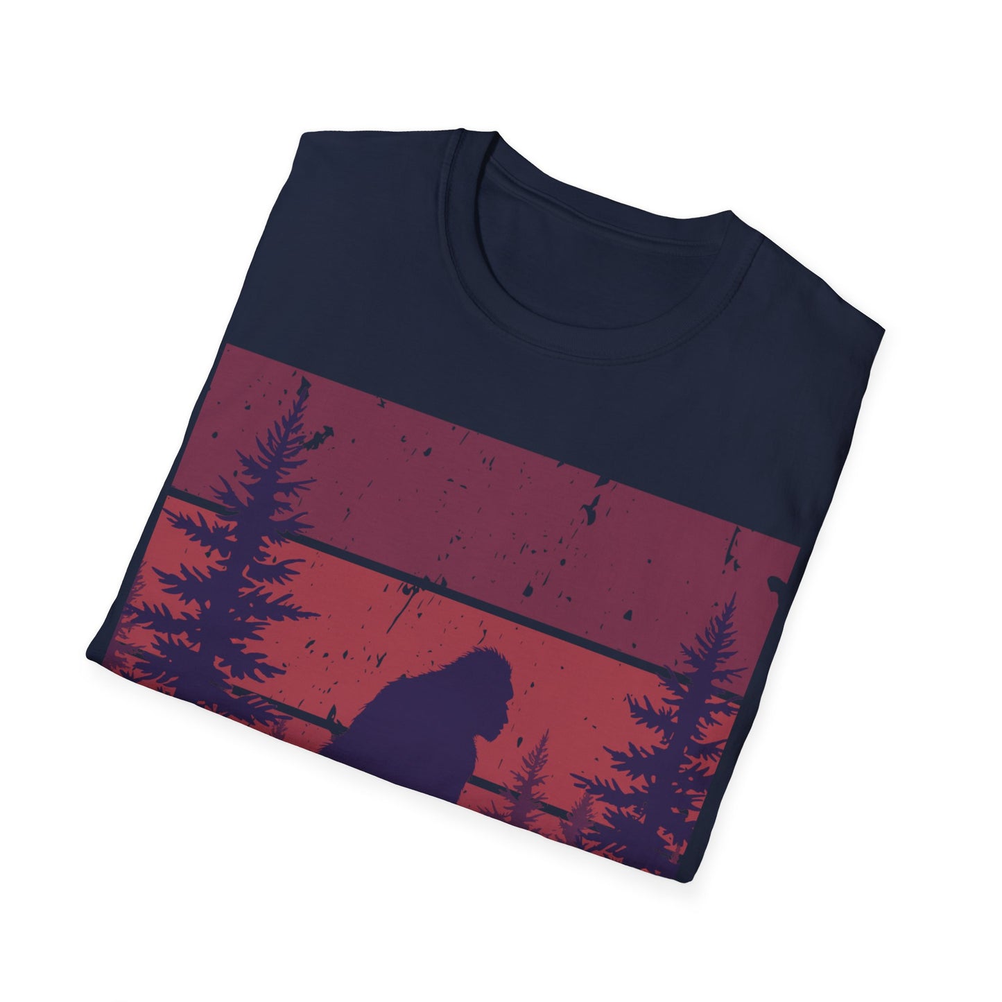 Sasquatch Adventure Unisex Softstyle T-Shirt - Nature Lover's Tee