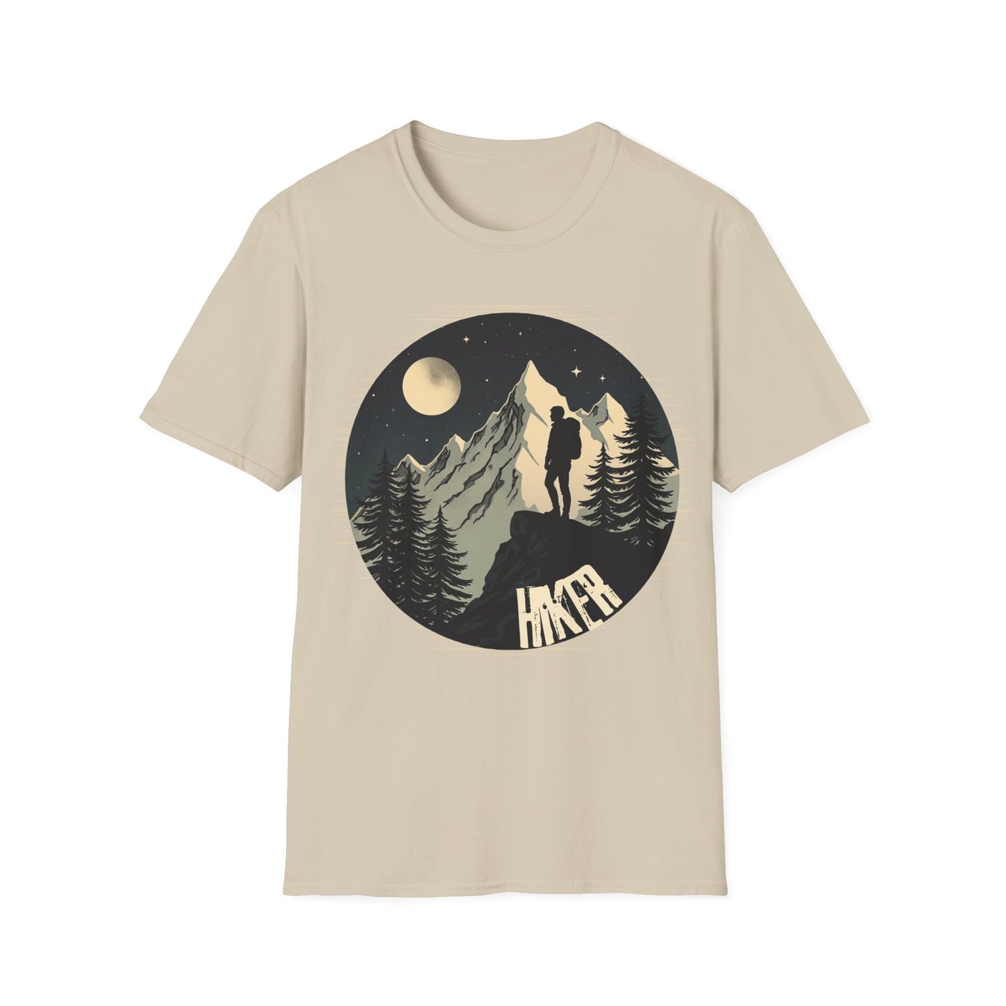 Adventure Awaits Unisex Softstyle T-Shirt | Mountain Graphic Tee