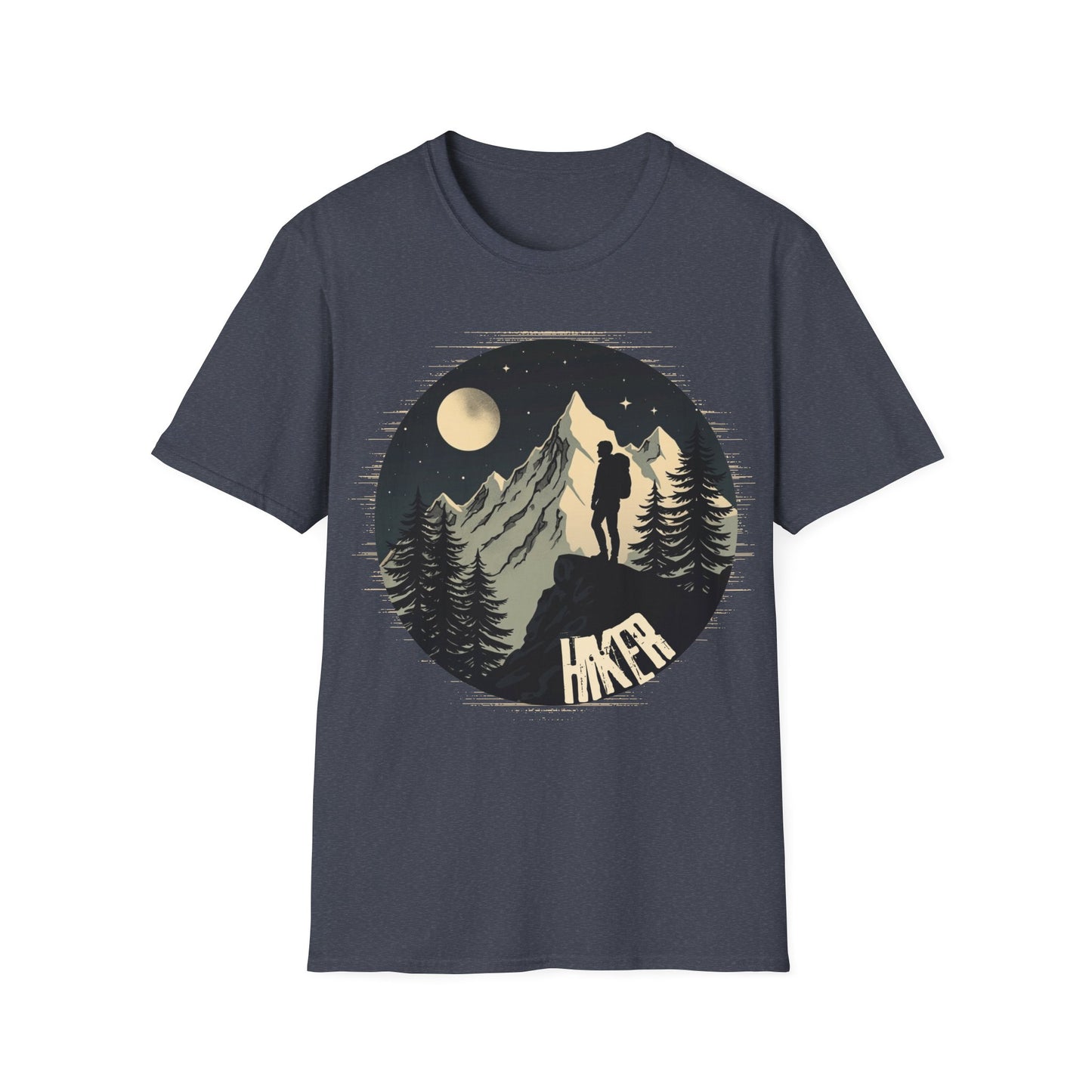 Adventure Awaits Unisex Softstyle T-Shirt | Mountain Graphic Tee