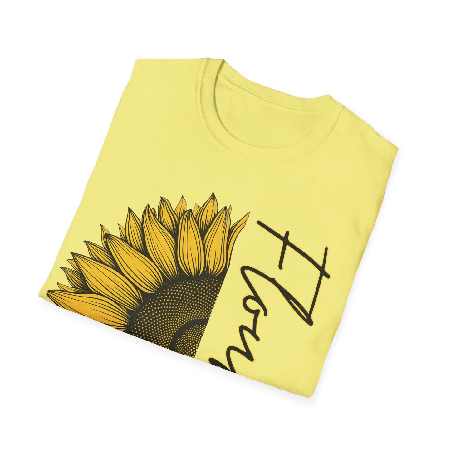 Flourish Sunflower Unisex Softstyle T-Shirt