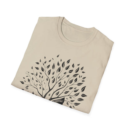 Nature-Inspired Unisex Softstyle T-Shirt - Tree of Life Design