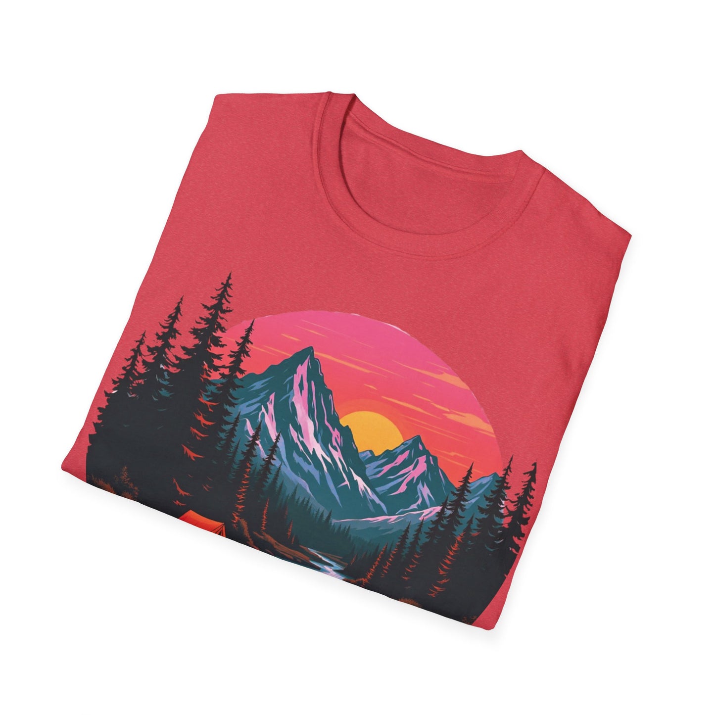 Adventure Awaits Graphic T-Shirt - Unisex Camping Design