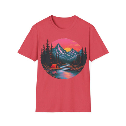 Adventure Awaits Graphic T-Shirt - Unisex Camping Design