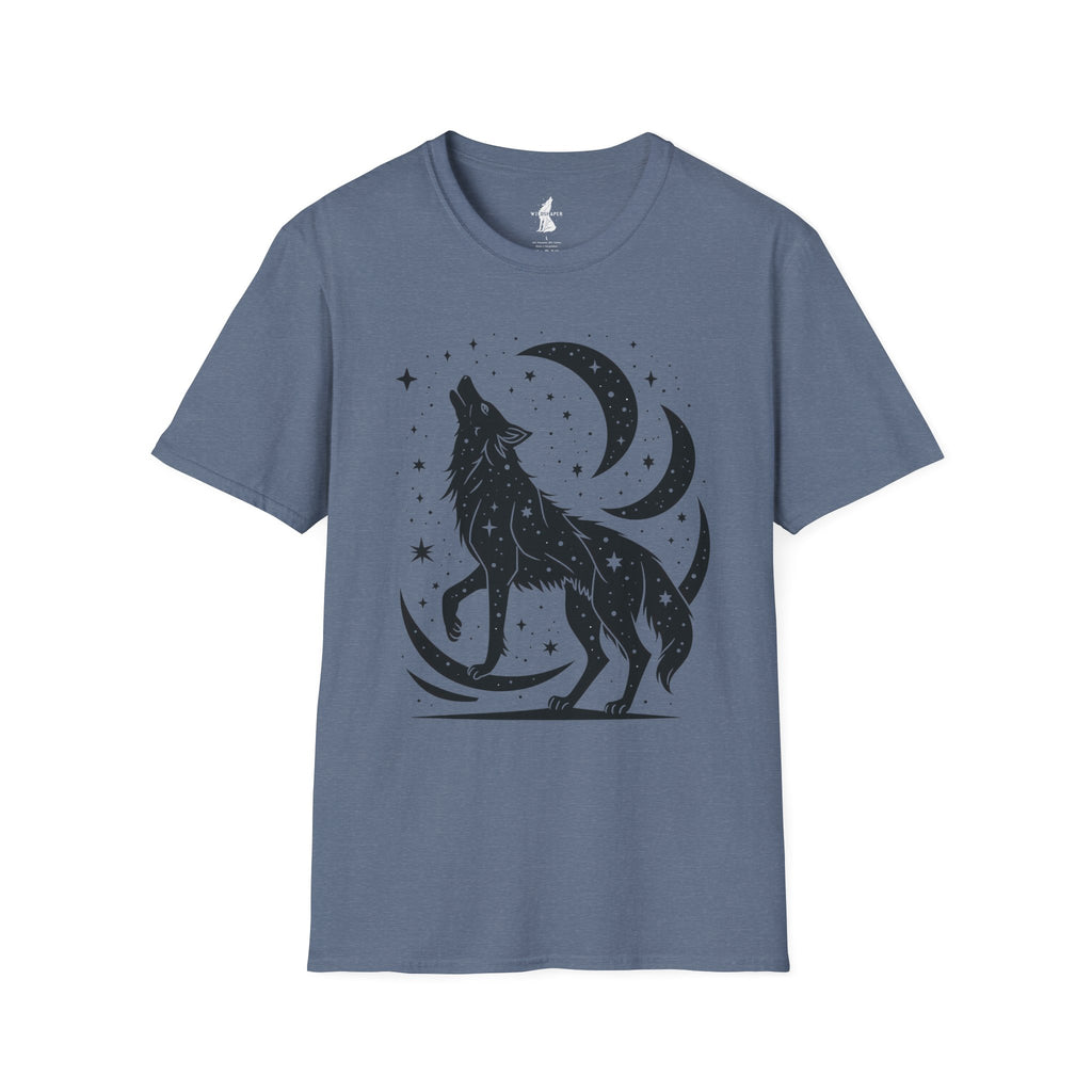 Celestial Howling Wolf T-Shirt