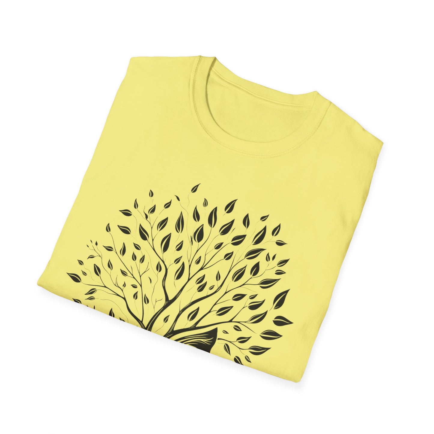 Nature-Inspired Unisex Softstyle T-Shirt - Tree of Life Design