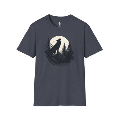 Howling Wolf in Moon Light T-Shirt
