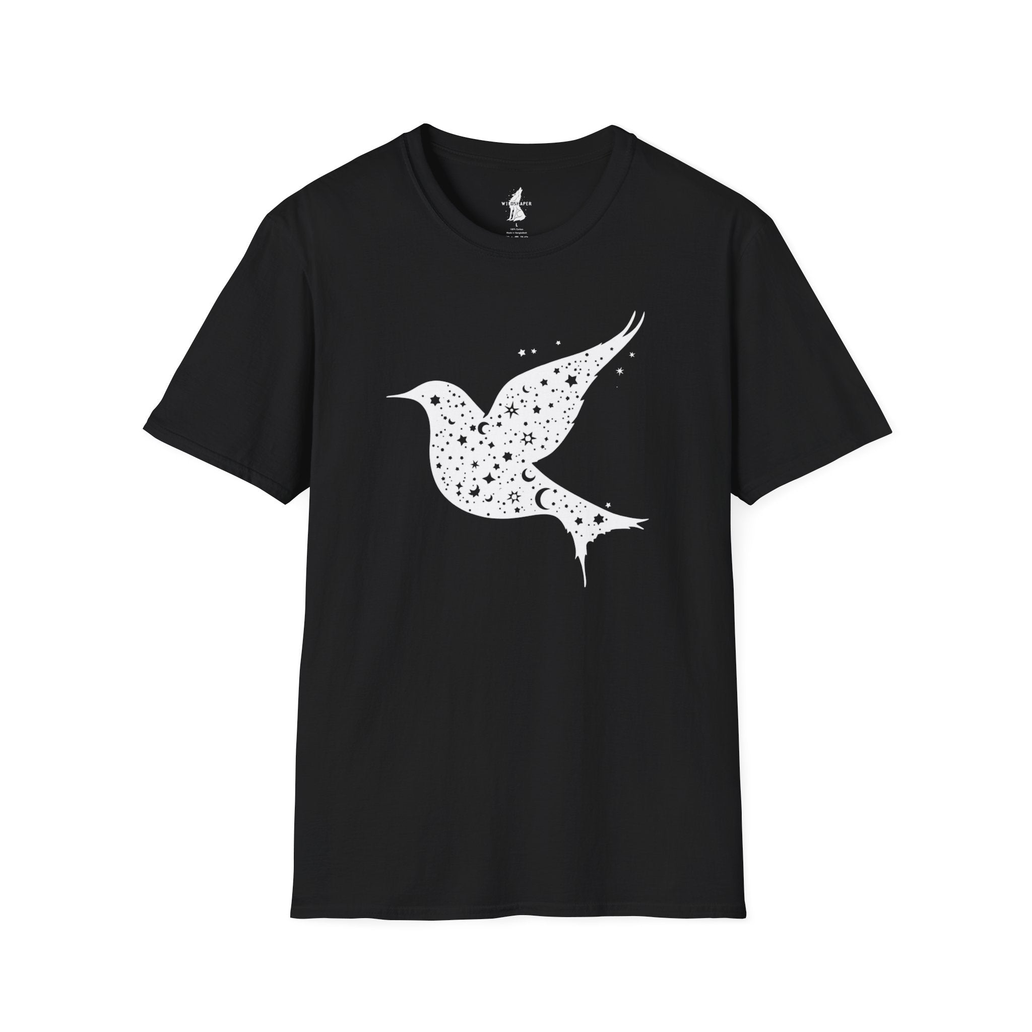 Celestial Bird Cosmic Stars T-Shirt