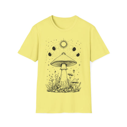 Magical Mushrooms Unisex Softstyle T-Shirt - Boho Nature Graphic Tee