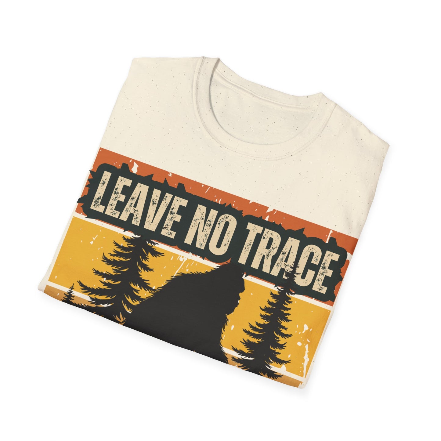 Leave No Trace Bigfoot Unisex Softstyle T-Shirt - Adventure & Nature Tee