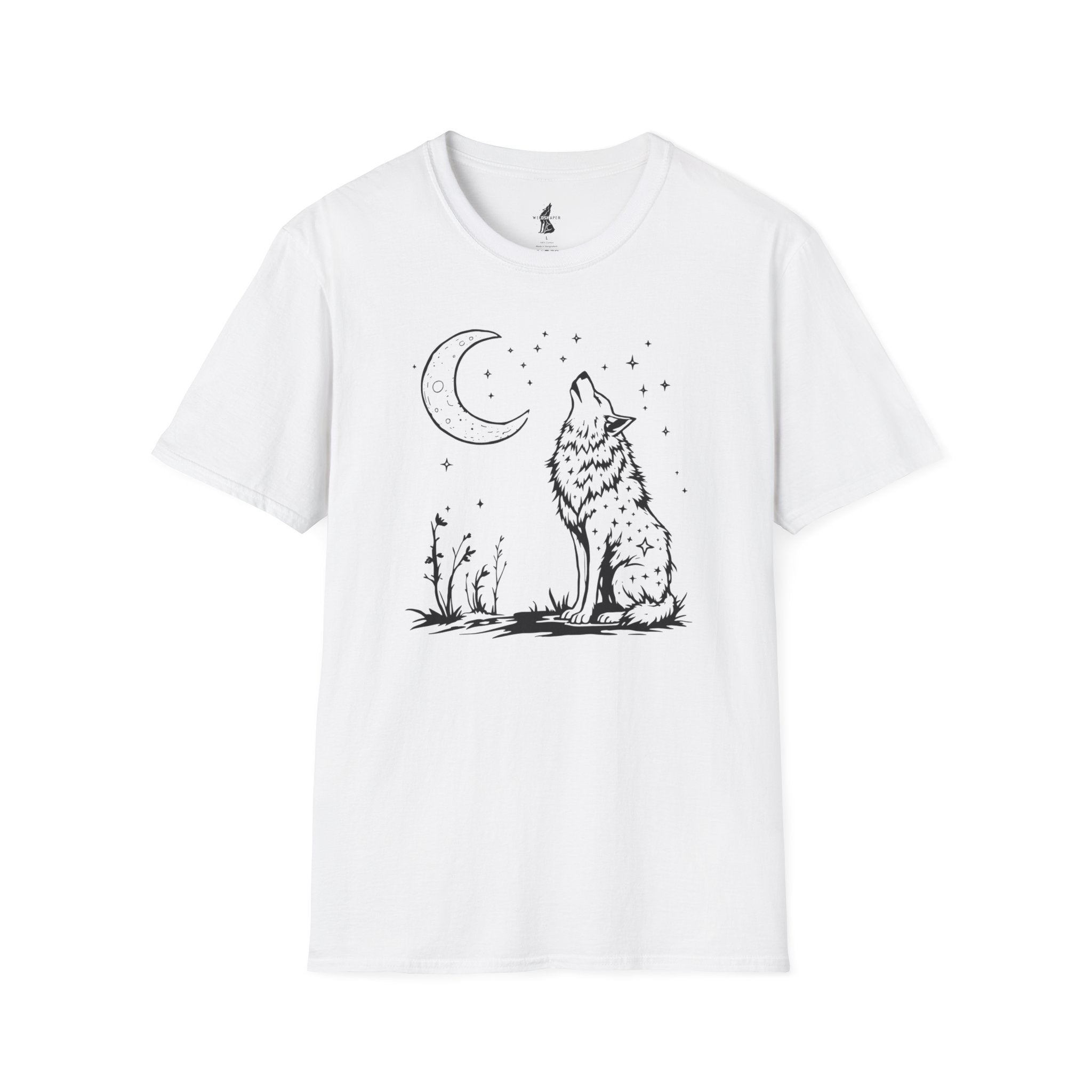 Howling Wolf in Moonlight T-Shirt