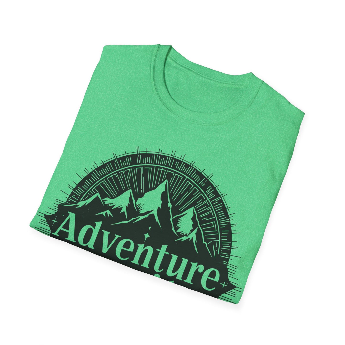 Adventure Awaits Unisex Softstyle T-Shirt - Perfect for Outdoor Lovers and Explorers