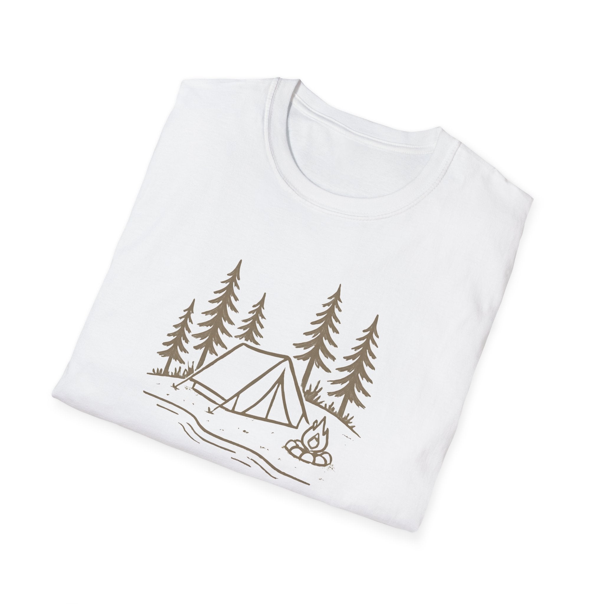 Camping Tent and Campfire T-Shirt