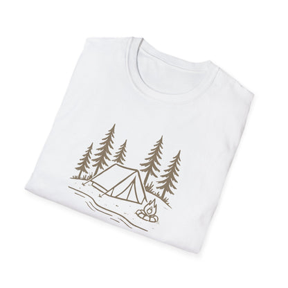 Camping Tent and Campfire T-Shirt