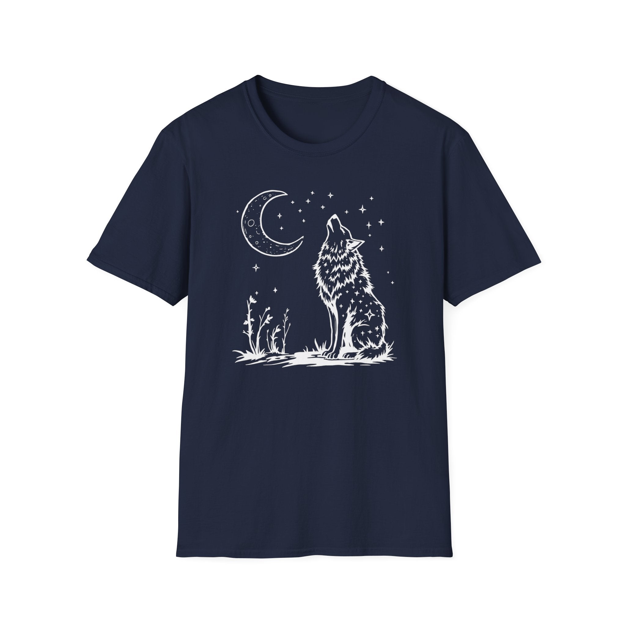 Howling Wolf in Moonlight T-Shirt
