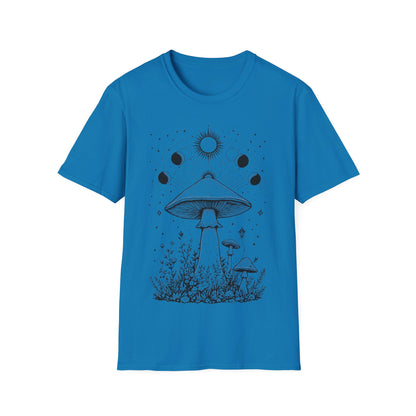 Magical Mushrooms Unisex Softstyle T-Shirt - Boho Nature Graphic Tee