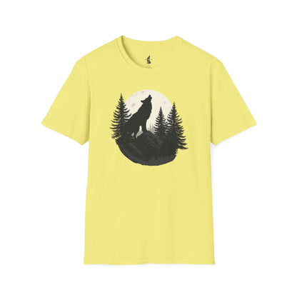 Howling Wolf in Moon Light T-Shirt