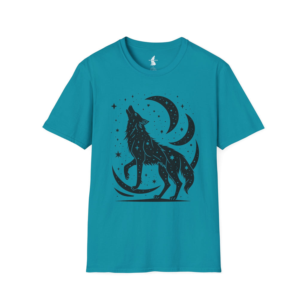 Celestial Howling Wolf T-Shirt