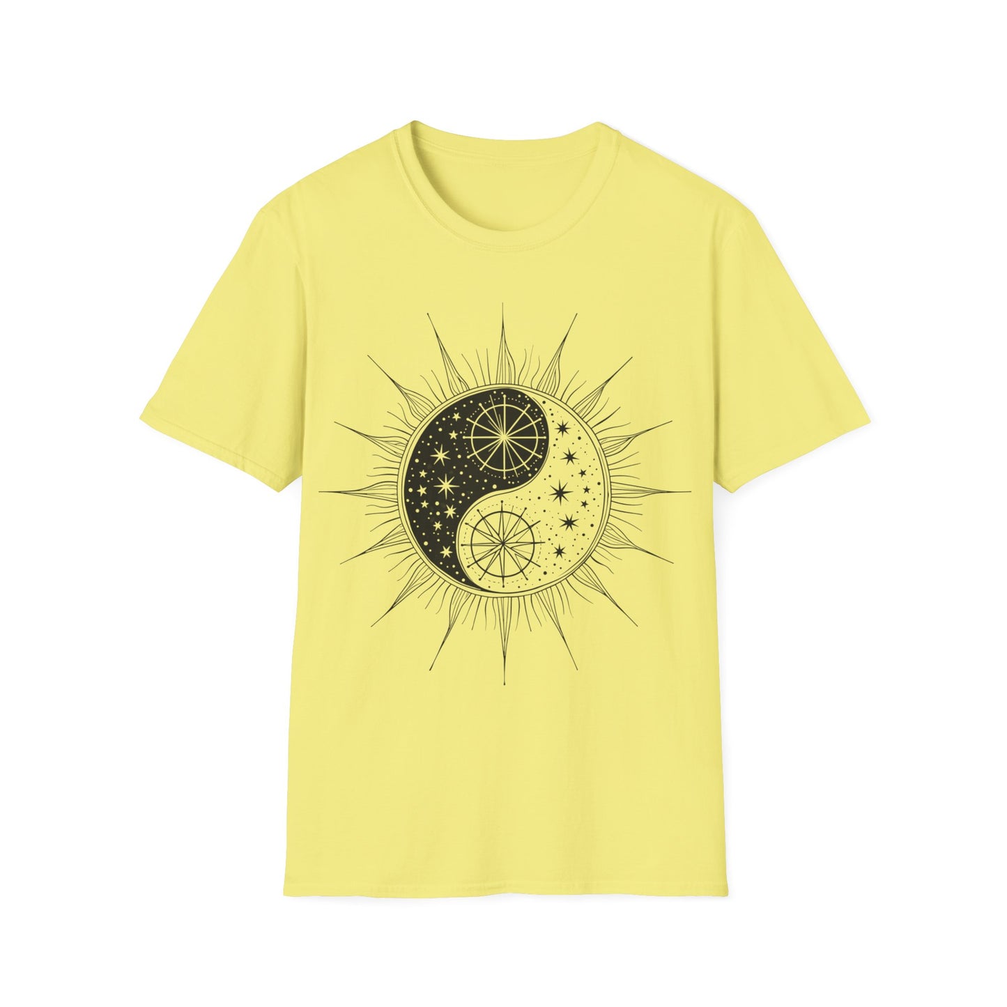 Cosmic Yin Yang Unisex Softstyle T-Shirt