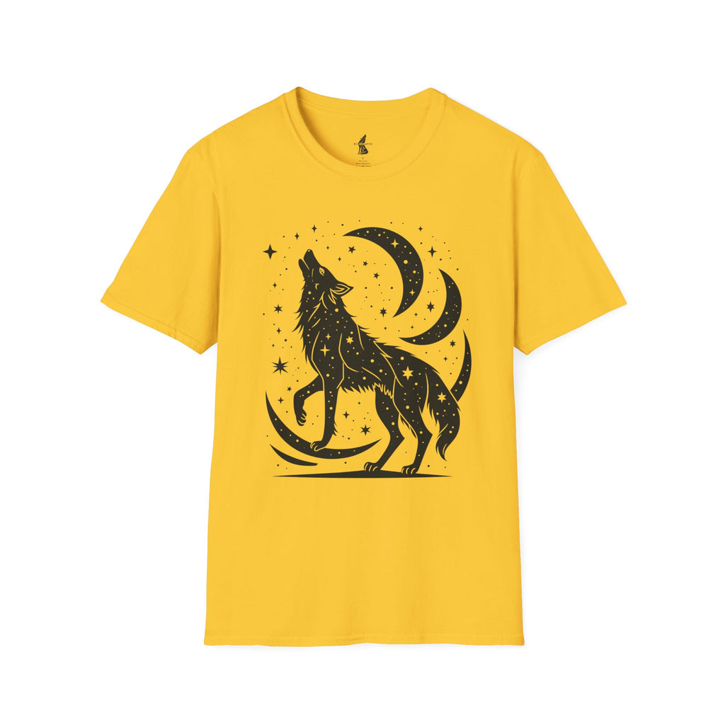 Celestial Howling Wolf T-Shirt