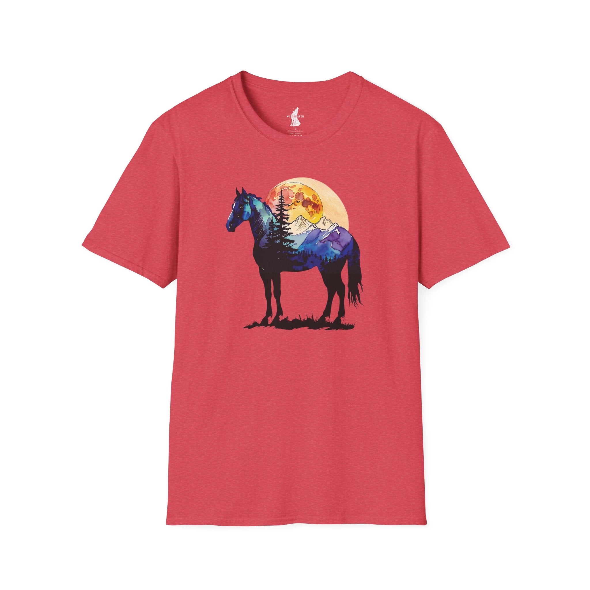 Wild Spirit Horse Sunset Graphic T-Shirt