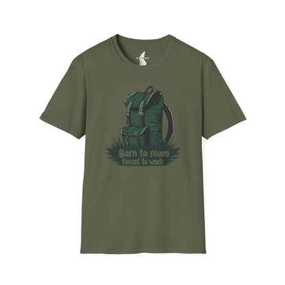 Born To Roam Forced To Work Traveler T-Shirt