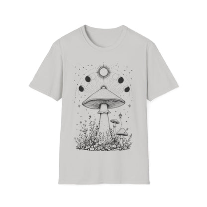 Magical Mushrooms Unisex Softstyle T-Shirt - Boho Nature Graphic Tee