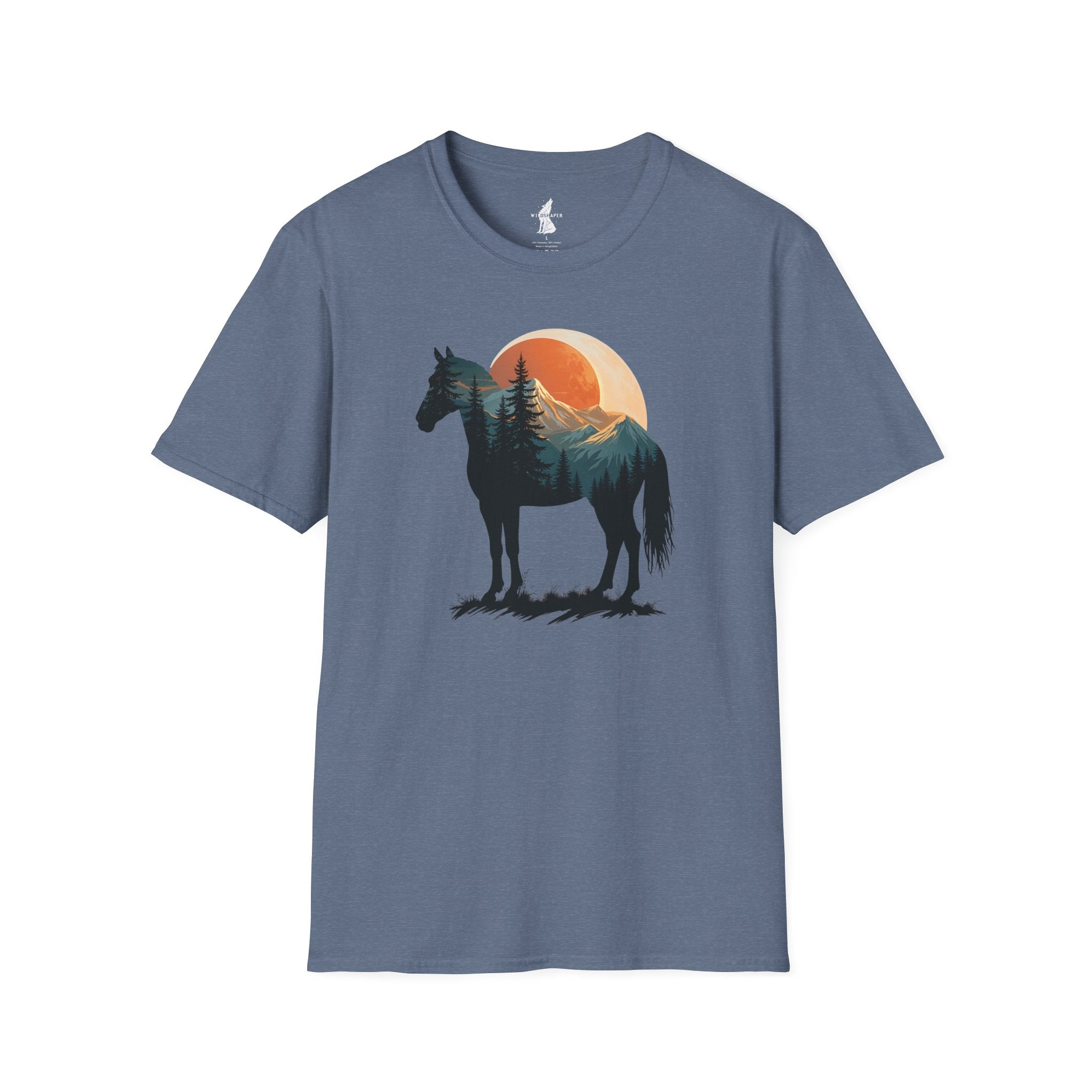 Wild Horse Sunset Silhouette T-Shirt