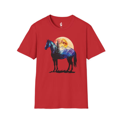 Mountain Sunset Horse T-Shirt