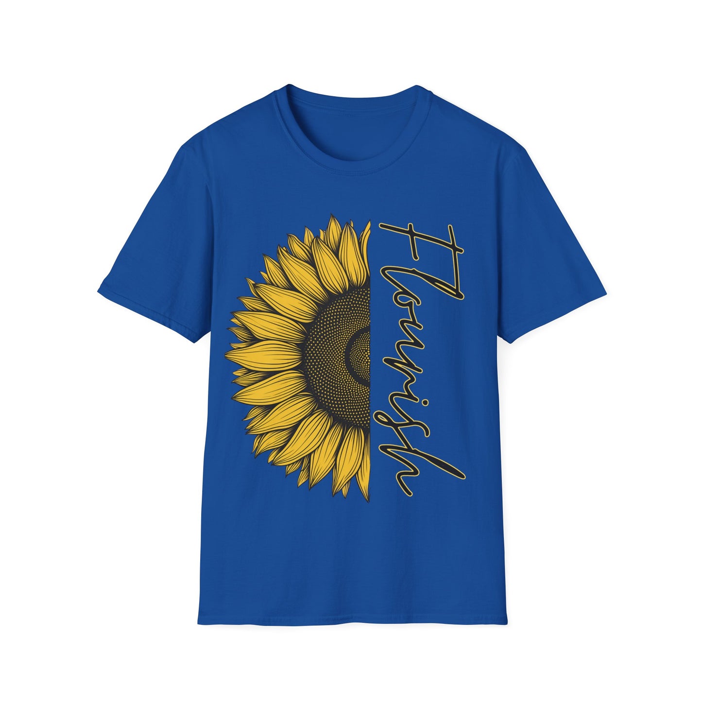 Flourish Sunflower Unisex Softstyle T-Shirt