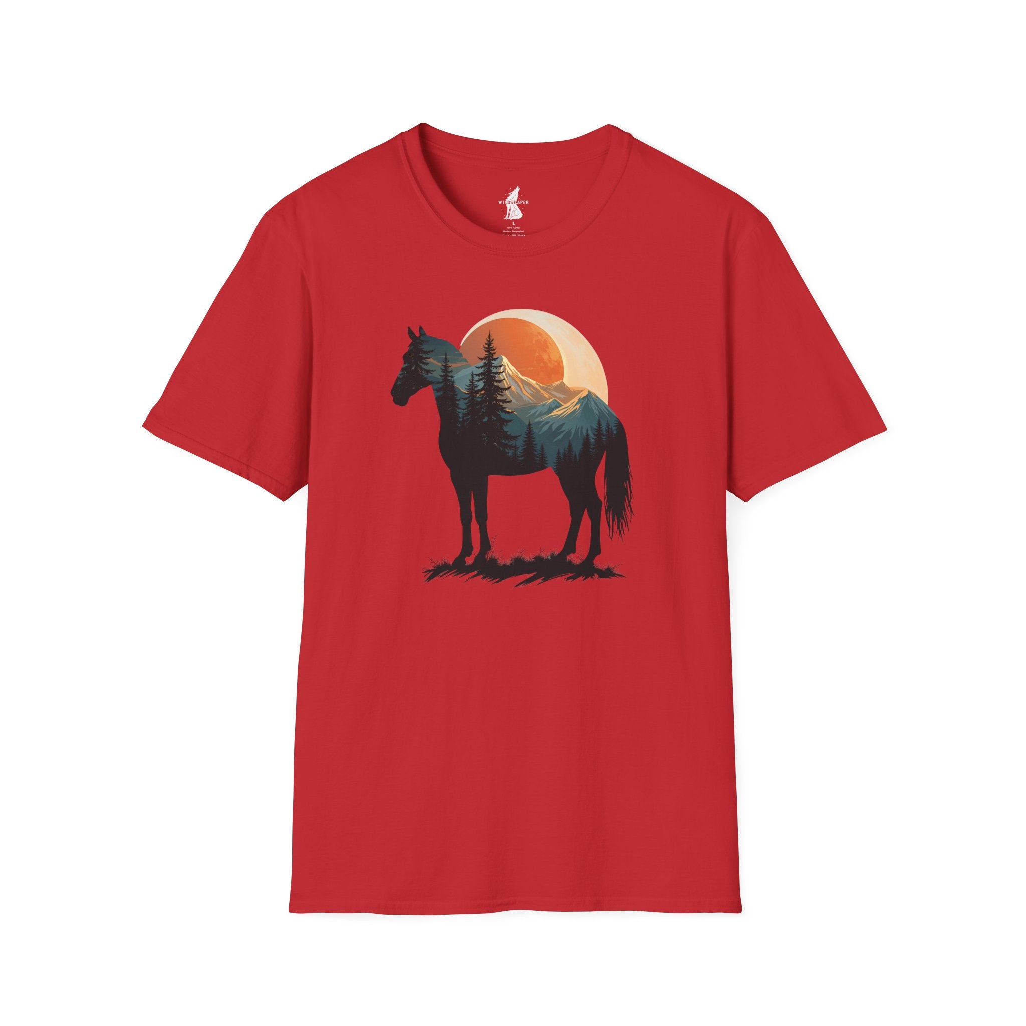 Wild Horse Sunset Silhouette T-Shirt