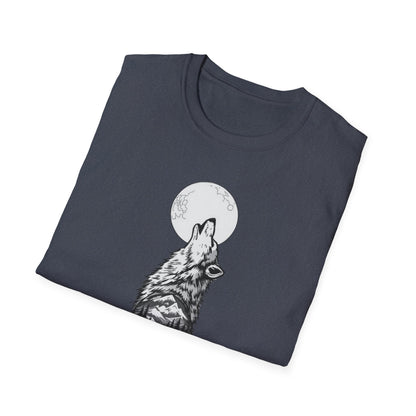 Howling Wolf Unisex Softstyle T-Shirt | Nature Lover Tee