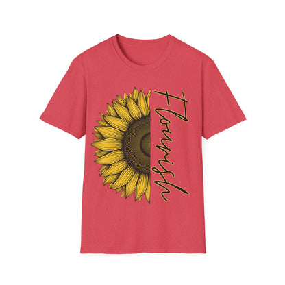 Flourish Sunflower Unisex Softstyle T-Shirt