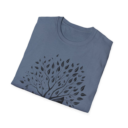 Nature-Inspired Unisex Softstyle T-Shirt - Tree of Life Design