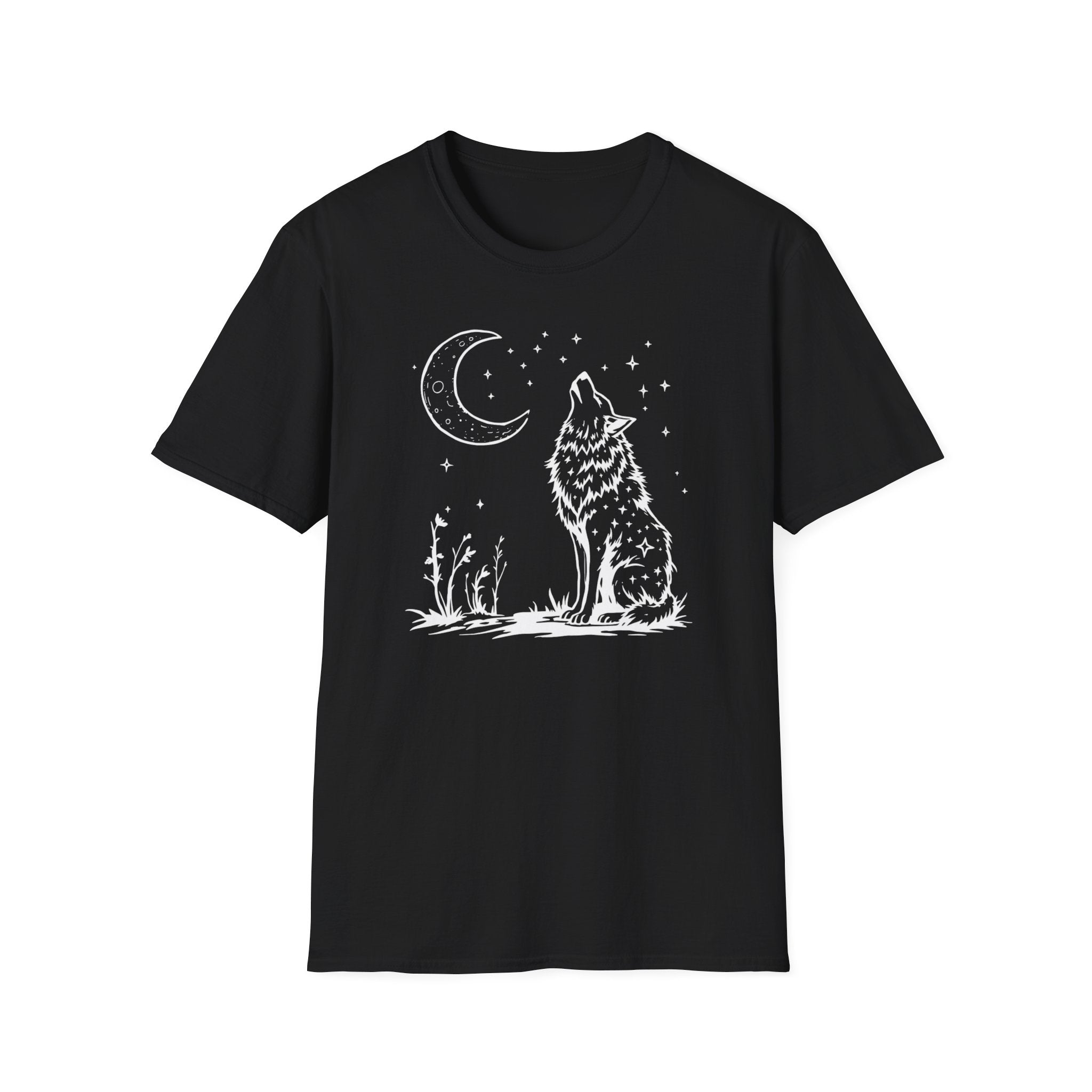 Howling Wolf in Moonlight T-Shirt