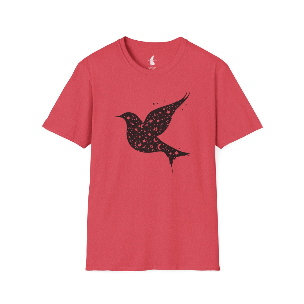 Celestial Bird Cosmic Stars T-Shirt