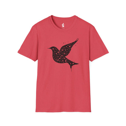 Celestial Bird Cosmic Stars T-Shirt