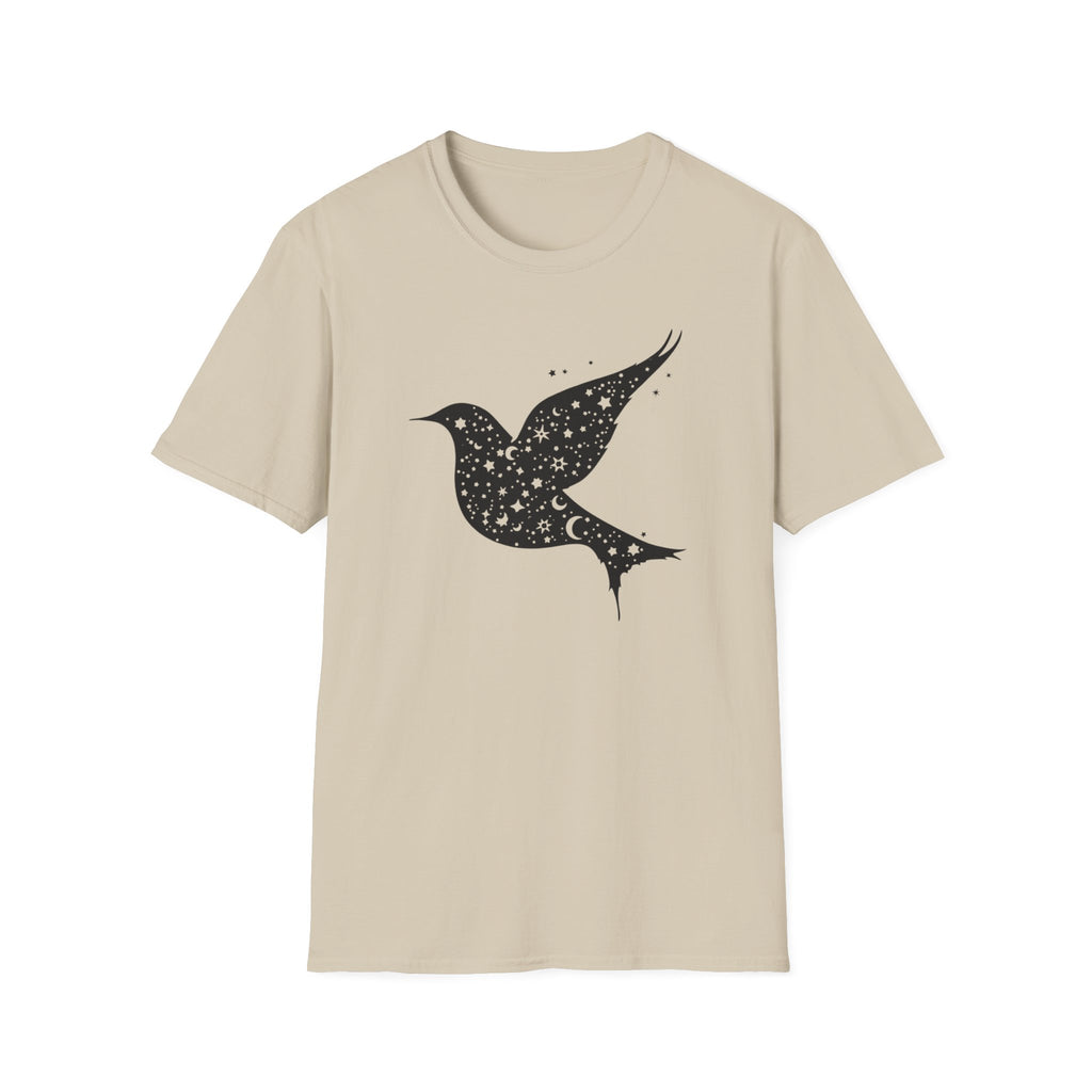 Celestial Bird Cosmic Stars T-Shirt
