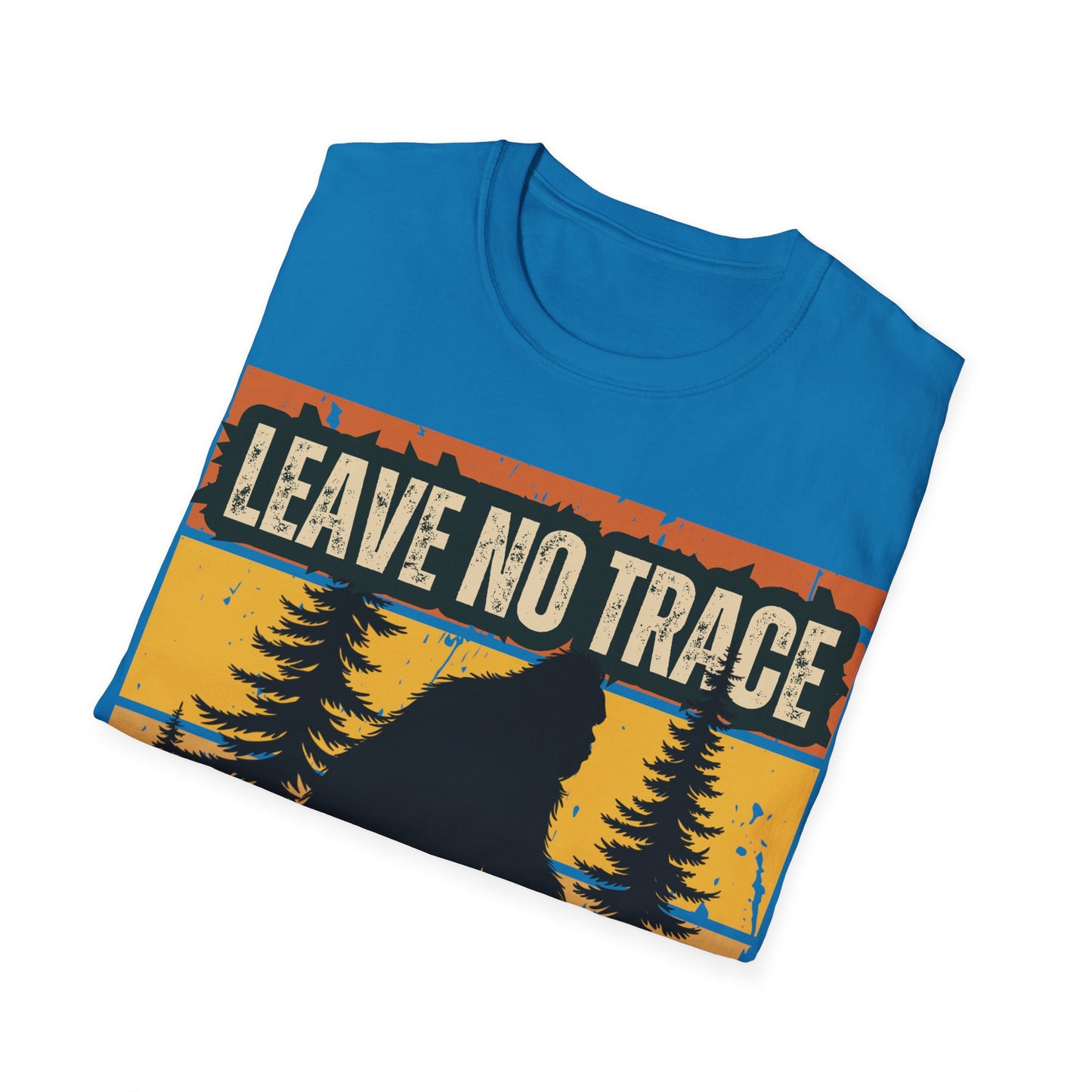 Leave No Trace Bigfoot Unisex Softstyle T-Shirt - Adventure & Nature Tee