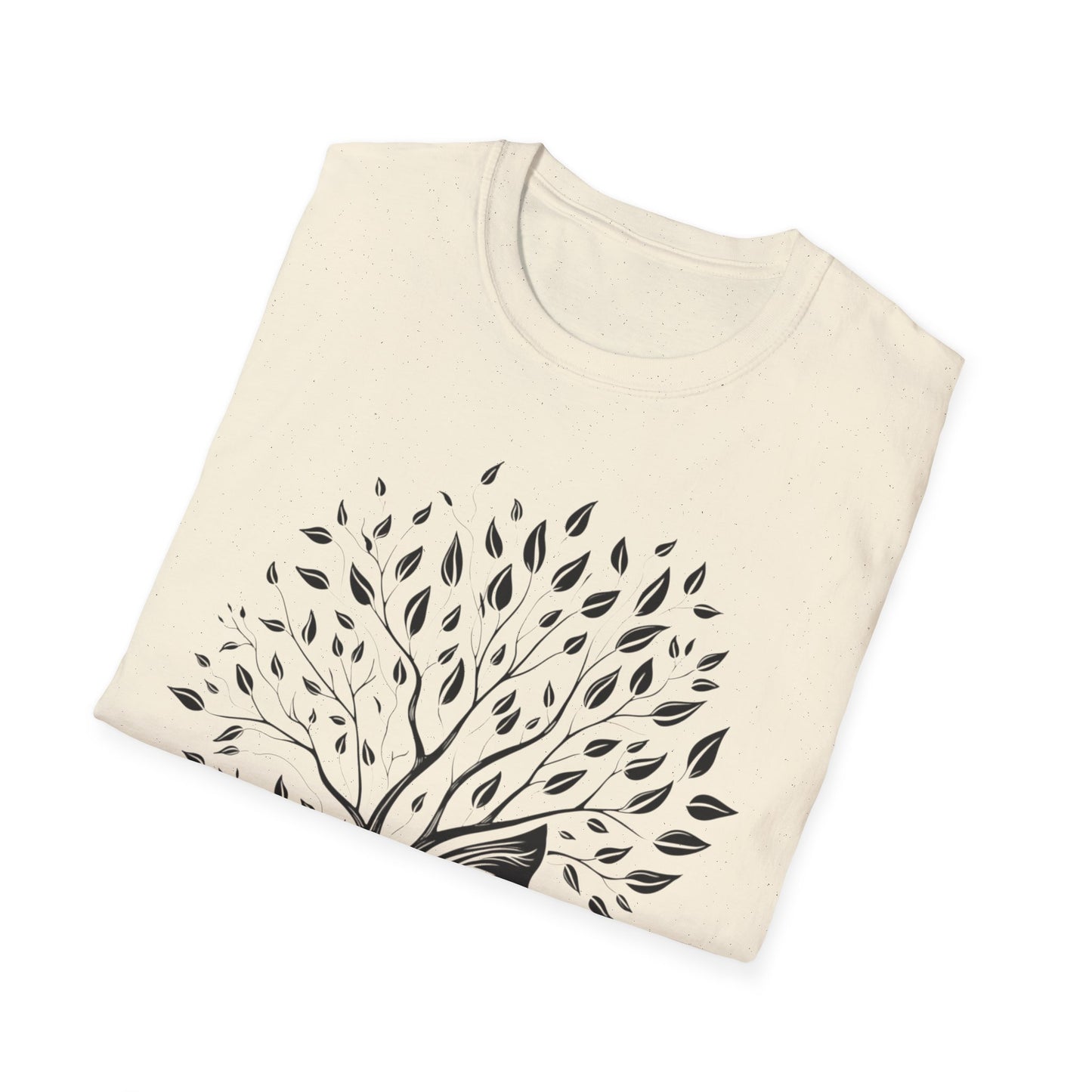 Nature-Inspired Unisex Softstyle T-Shirt - Tree of Life Design