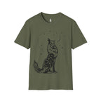 Celestial Howling Wolf T-Shirt