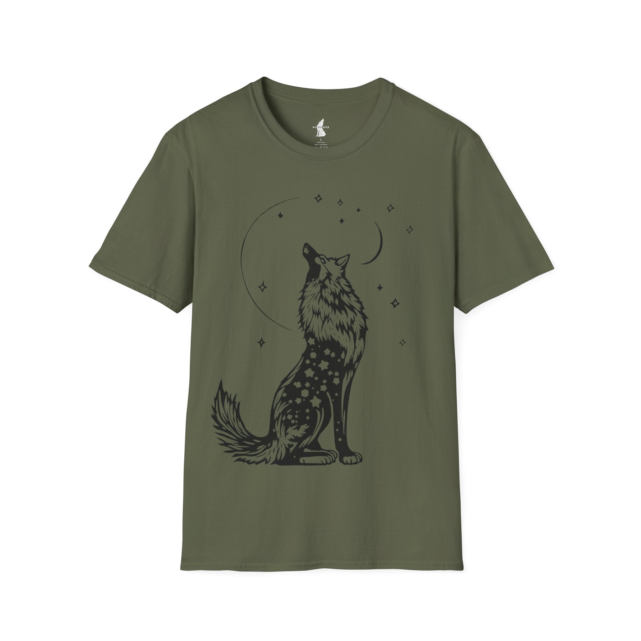 Celestial Howling Wolf T-Shirt