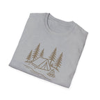 Camping Tent and Campfire T-Shirt
