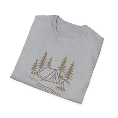 Camping Tent and Campfire T-Shirt