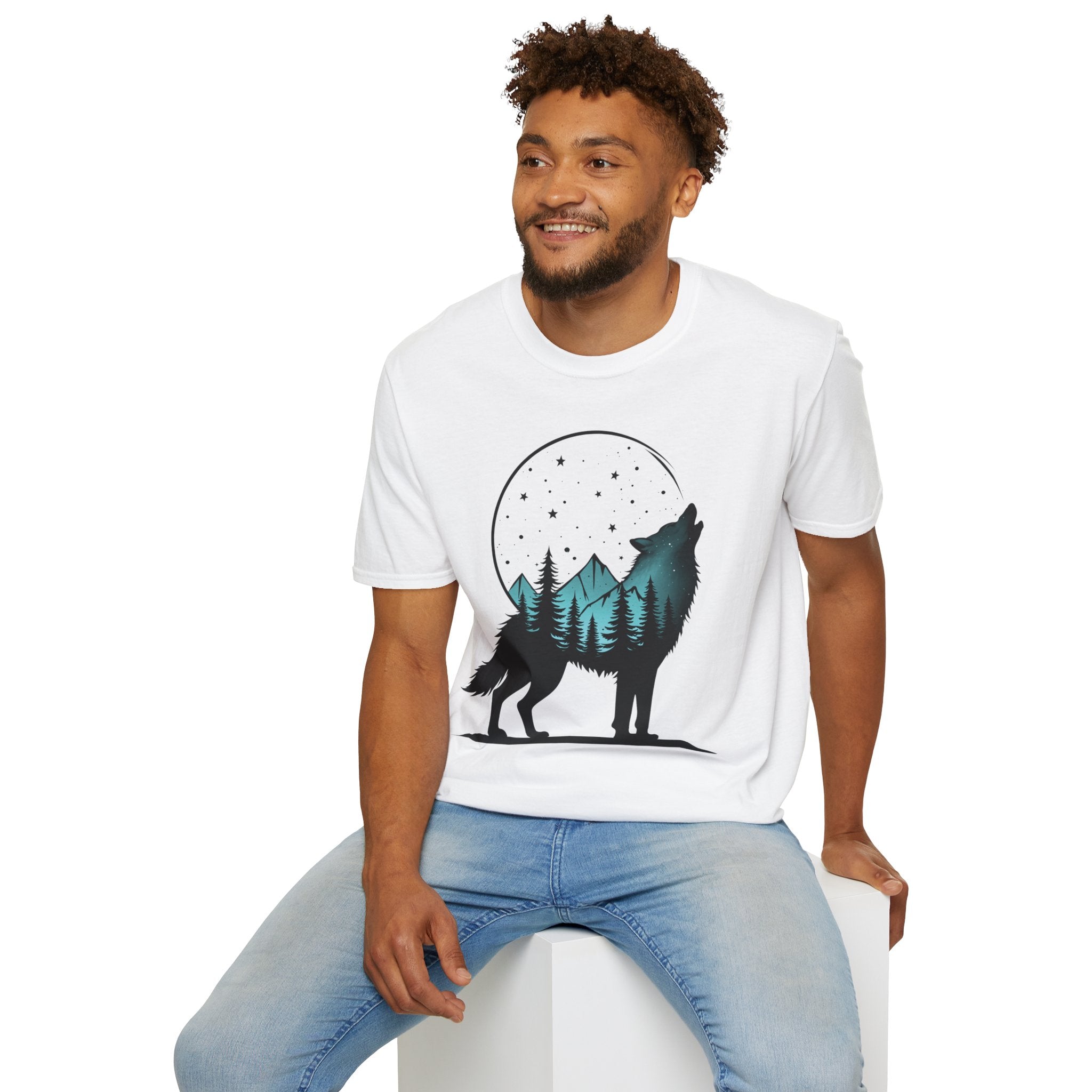 Celestial Nature Wolf T-Shirt