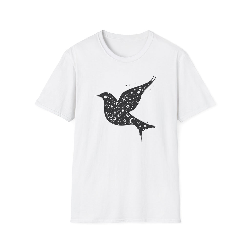Celestial Bird Cosmic Stars T-Shirt