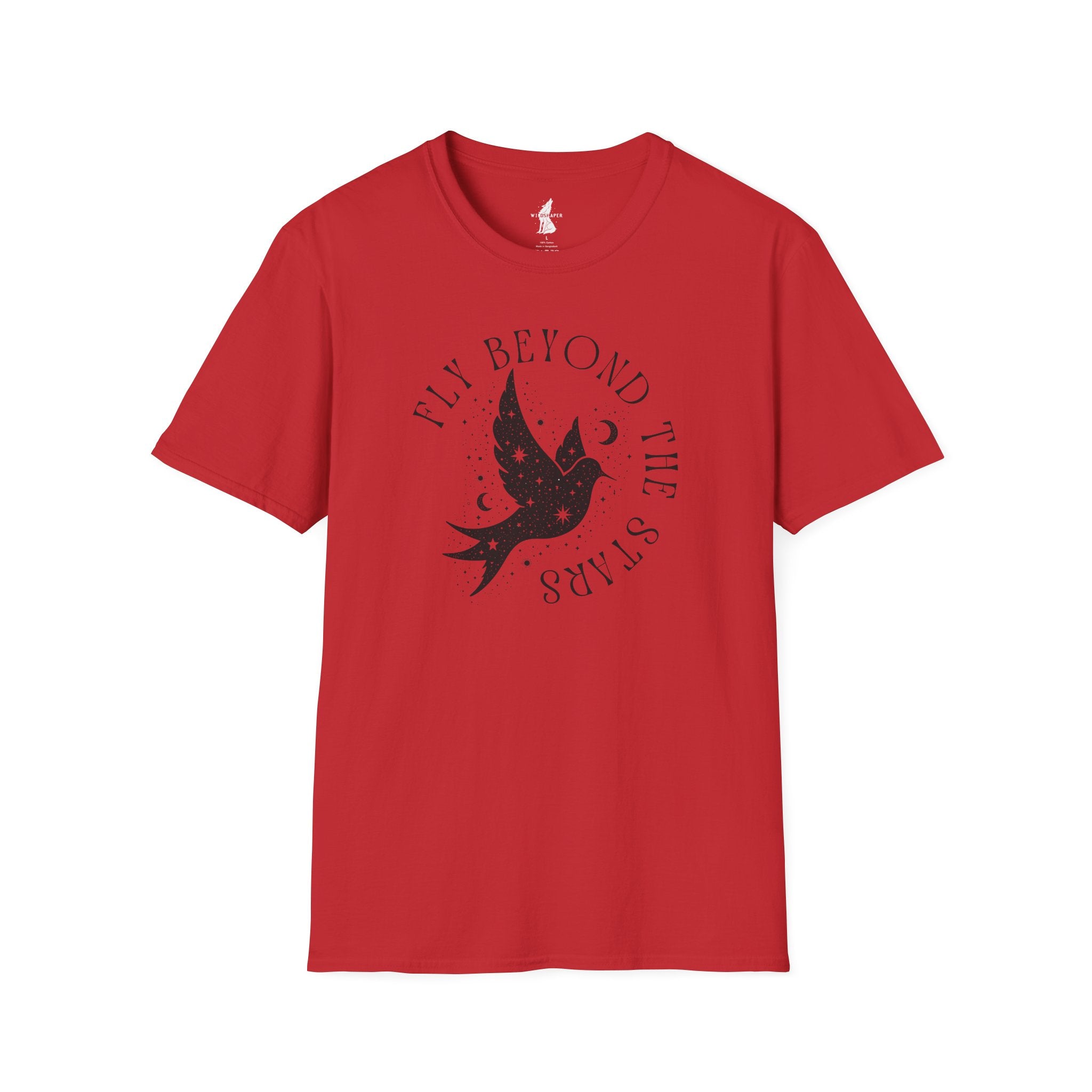 Fly Beyond The Stars Celestial Bird Graphic T-Shirt