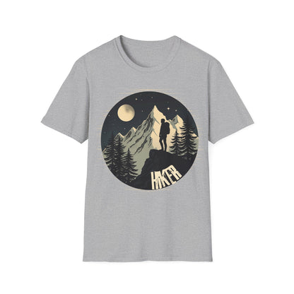 Adventure Awaits Unisex Softstyle T-Shirt | Mountain Graphic Tee