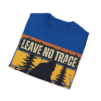 Leave No Trace Bigfoot Unisex Softstyle T-Shirt - Adventure & Nature Tee