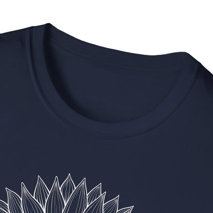 Sunflower Line Art T-Shirt